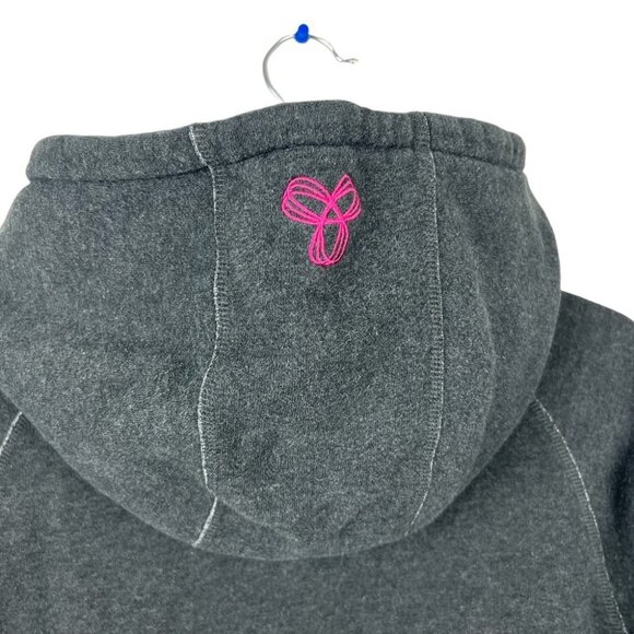 Aritzia Gray Hoodie with Pink Design - Picture 9 of 13